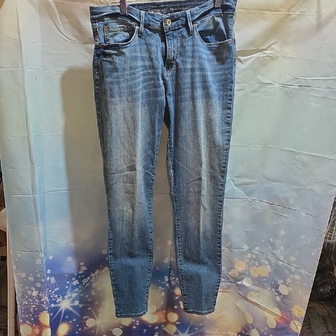 Signature By Levi Strauss Blue Skinny Jeans Premium Denim 3b